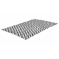 Tappeto da Esterno Chill mat M Lounge 1,8x2 m Onda - Nero - Bo-camp en oferta