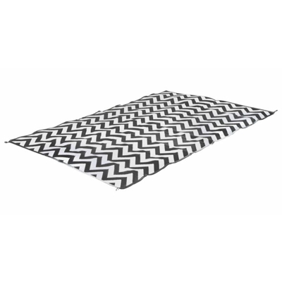 Tappeto da Esterno Chill mat M Lounge 1,8x2 m Onda - Nero - Bo-camp