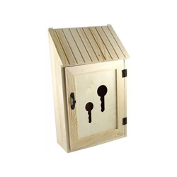 Cassetta Porta Chiavi Postale Legno Portachiavi Appendichiavi Key Box Decoupage en oferta