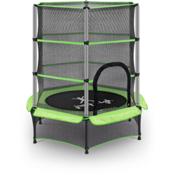 Tappeto Elastico Bambini Trampolino Tappetino Con Rete Ø 140 Cm Fino 50 Kg Verde precio