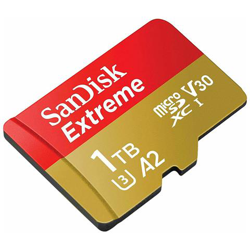 Scheda di Memoria microSDXC Extreme 1 TB UHS-I di Classe 10 Velocità 160 MB / s con Adattatore en oferta