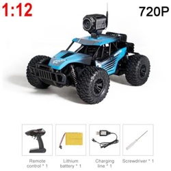 1:12 Rc Auto 2.4ghz 4wd Con Videocamera Hd Auto Fuoristrada Buggy Toy Arrampicata Ad Alta Velocità Auto Rc Trasmissione In Tempo Reale Giocattoli Per Bambini | auto Rc (blu) precio