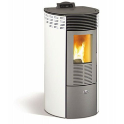 Stufa a pellet canalizzata 10,10 Kw Kalor Redonda > Grigio en oferta