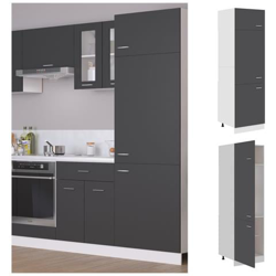 Armadio Per Frigo Grigio 60x57x207 Cm In Truciolato características