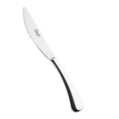 Forever forgiato Coltello da tavola, 4 mm, in Acciaio Inox, 30 x 0.4 x 30 cm - Salvinelli