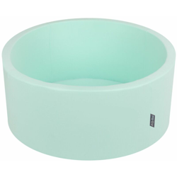 90X40cm/SENZA Palline Piscina Di Palline Colorate Per Bambini Tondo Fabbricato In EU, Menta:Turchese Ch/Bianco/Trasparente/Azzurro - menta:turchese precio