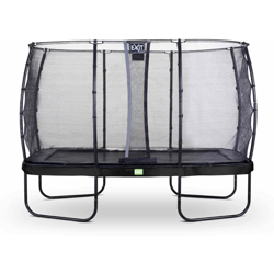 SOLO TRAMPOLINO Tappeto elastico da giardino rettangolare 244x427cm - nero. Con rete di sicurezza a chiusura automatica e bordo protettivo robusto e precio