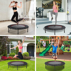 Fitness Trampolino,Trampolino tappetino elastico fitness ?100 cm Nero precio