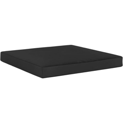 vidaXL Cuscino per Pavimento e Pallet 60x61,5x6cm Nero in Tessuto - Nero precio