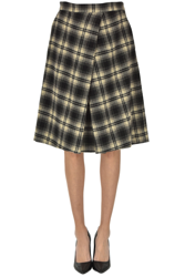 Checked print skirt precio