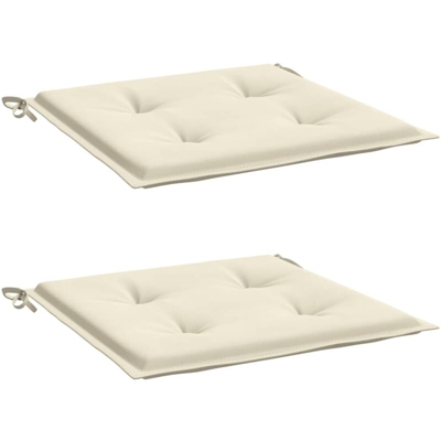 Cuscini per Panca da Giardino 2 pz Crema 50x50x4 cm - crema - Vidaxl