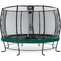 Exit - SOLO TRAMPOLINO Tappeto elastico da giardino rotondo 366cm con rete di sicurezza Deluxe - verde. Con telaio molto stabile. Un trampolino características