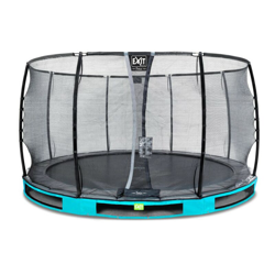 Exit - SOLO TRAMPOLINO Tappeto elastico da giardino interrato rotondo 366cm - azzurro. Con rete di sicurezza Deluxe e bordo protettivo extra sicuro. precio