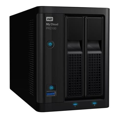 NAS WD My Cloud PR2100 2 Slot Hard Disk (2 Hard Disk da 8 TB installati) 2 x Ethernet Gigabit / 2 x USB 3.0