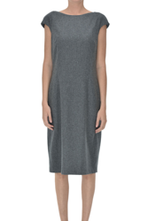 Wool-blend sheath dress características