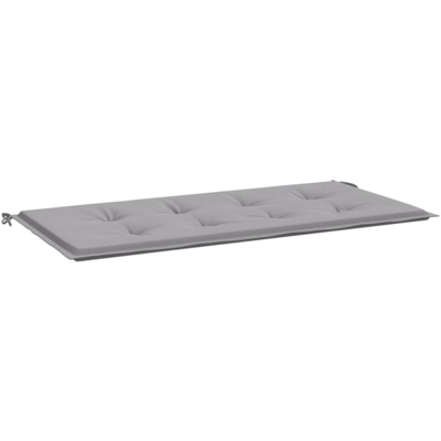 Cuscino per Panca da Giardino Grigio 120x50x4 cm - Grigio - Vidaxl