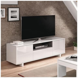 Mobile Porta Tv Moderno Televisione Salotto Soggiorno Bianco 150x41x47 - 0g6631bo precio