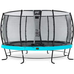 Exit - SOLO TRAMPOLINO Tappeto elastico da giardino rotondo 427cm con rete di sicurezza Deluxe - azzurro. Con telaio molto stabile. Un trampolino en oferta