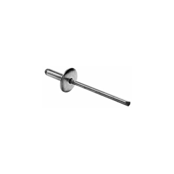 107 RIVETTO RIVETTO A TESTA LARGA IN ALLUMINIO CHIODO IN ACCIAIO ZINCATO-4,8 mm-26 mm-250 PZ 4,8 mm 26 mm 250 PZ - Sacto precio