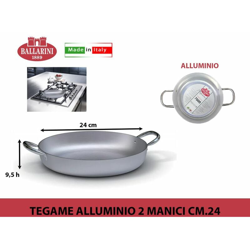 Tegame Alluminio 2 Manici Cm.24 en oferta