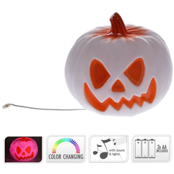 Zucca di halloween con luce e suono 71793 - EDM en oferta