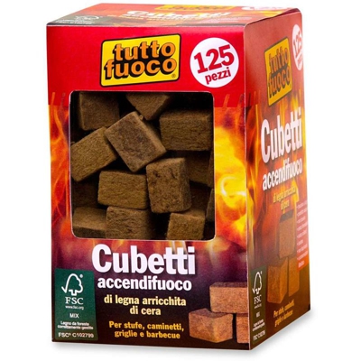 125 cubetti accendifuoco