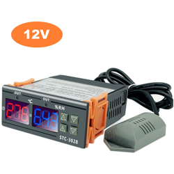 temperatura digitale intelligente e umidita di controllo serra agricola incubazione temperatura e misuratore di umidita igrometro 12V en oferta