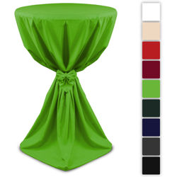 Fodera elegante per tavoli alti da bar, Giulia di Beautissu Verde mela, Ø70x145x130x70 cm en oferta