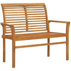 Panca da Giardino 112 cm in Legno Massello di Teak - Marrone - Vidaxl en oferta