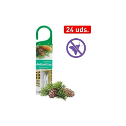 Tradeshop - SET 24 PEZZI ANTITARMICO ANTI TARME PROFUMATO CON GANCIO DEODORANTE PINO precio