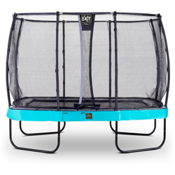 Exit - SOLO TRAMPOLINO Tappeto elastico da giardino rettangolare 214x366cm con rete di sicurezza Deluxe - azzurro. Con telaio molto stabile. Un en oferta