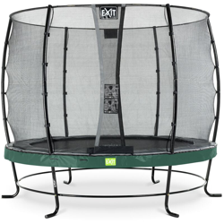 Exit - SOLO TRAMPOLINO Tappeto elastico da giardino rotondo 305cm - verde. Con rete di sicurezza a chiusura automatica e bordo protettivo robusto e precio