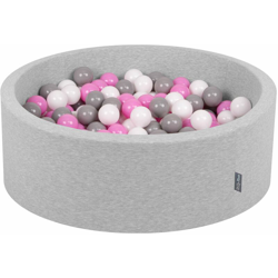 90X30cm/200 Palline ? 7CM Piscina Di Palline Colorate Per Bambini Tondo Fabbricato In EU, Grigio Ch:Grigio/Bianco/Rosa - grigio ch:grigio/bianco/rosa características