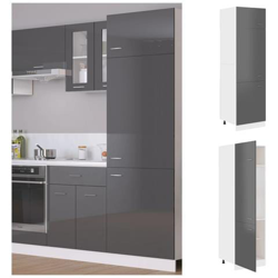 Armadio Per Frigo Grigio Lucido 60x57x207 Cm In Truciolato características