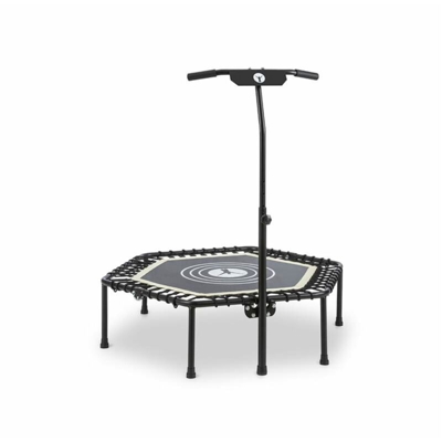 Jumpanatic Trampolino Fitness44“ / 112 cm Ø Impugnatura Pieghevole Bianco