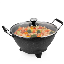 Lgvshopping - Padella Pentola Tegame Wok Elettrico 30cm 1400W Stir-Fry Cucina Antiaderente 7Lt características