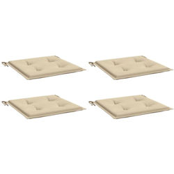 vidaXL Cuscini per Sedie da Giardino 4 pz Beige 40x40x4 cm - Beige precio