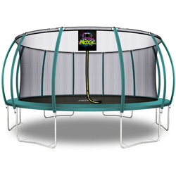 Moxie Trampolino Elastico a Zucca da Giardino ed Esterno con Rete di Sicurezza | 488 cm | Verde Scuro precio