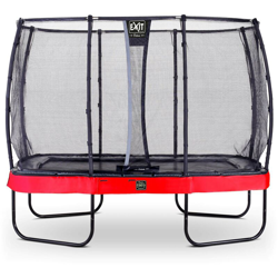 Exit - SOLO TRAMPOLINO Tappeto elastico da giardino rettangolare 244x427cm con rete di sicurezza Deluxe - rosso. Con telaio molto stabile. Un precio