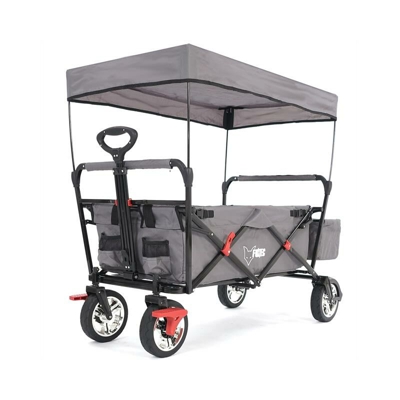 Carrello Pieghevole da giardino FX-CT500 anti UV parasole GRIGIO - Fuxtec