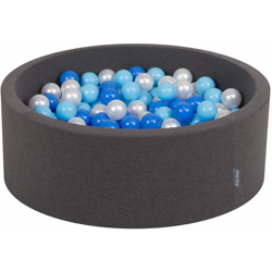 90X30cm/300 Palline ? 7CM Piscina Di Palline Colorate Per Bambini Tondo Fabbricato In EU, Grigio Sc:Azzurro/Blu/Perla - grigio sc:azzurro/blu/perla en oferta