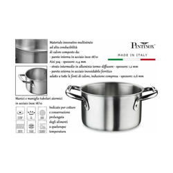 Casseruola Fonda con 2 Manici 24cm - Trimetallo en oferta