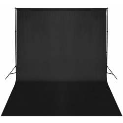 YOUTHUP Sistema Portafondali con Fondale Nero 500 x 300 cm - Nero en oferta