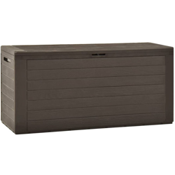 Asupermall - Baule da Giardino Marrone 116x44x55 cm en oferta