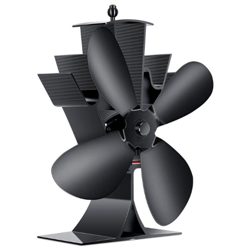 Asupermall - ventilatore camino termodinamico, lama nera 4 precio