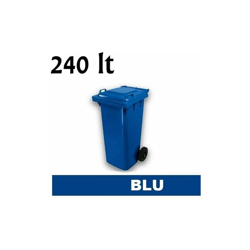 Grecoshop - Cassonetto/Pattumiera/Contenitore/Bidone per raccolta rifiuti uso esterno 240lt Blu características