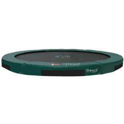 Etan - SOLO TRAMPOLINO Tappeto elastico interrato rotondo 244cm - verde. Un trampolino molto bello e integrato nel giardino. Senza rete di sicurezza, precio