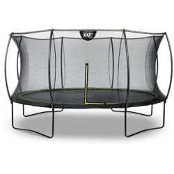 Exit - SOLO TRAMPOLINO Tappeto elastico da giardino rotondo 427cm con rete di sicurezza con pali curvi - nero. Sicurezza ottimale e qualità en oferta