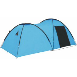 Tenda Igloo da Campeggio 450x240x190 cm per 4 Persone Blu - Blu - Vidaxl precio