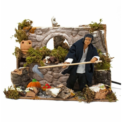 Pastore per Presepe in Movimento 20 cm x 14 cm il Contadino 46501